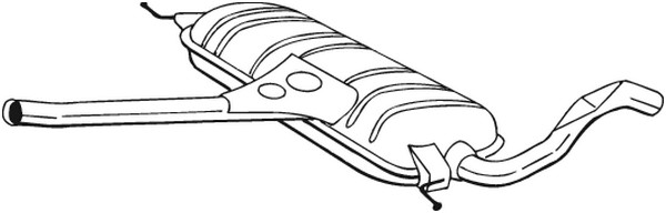 Mittenljuddämpare Bosal 283-243 BOSAL