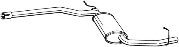 Mittenljuddämpare Bosal 283-305 BOSAL