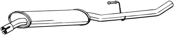 Mittenljuddämpare Bosal 283-307 BOSAL