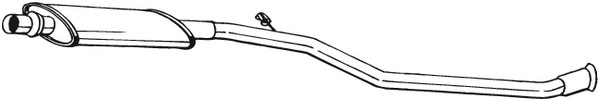 Mittenljuddämpare Bosal 283-389 BOSAL