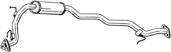 Mittenljuddämpare Bosal 283-451 BOSAL