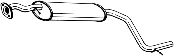 Mittenljuddämpare Bosal 283-569 BOSAL