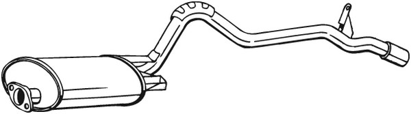 Bakre ljuddämpare Bosal 283-605 BOSAL