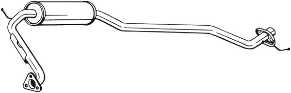 Mittenljuddämpare Bosal 283-799 BOSAL