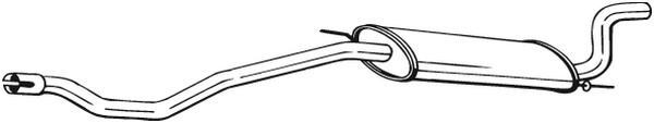 Bakre ljuddämpare Bosal 283-921 BOSAL
