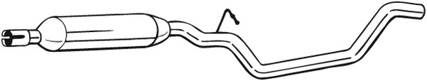 Mittenljuddämpare Bosal 283-937 BOSAL