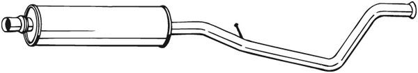 Mittenljuddämpare Bosal 283-969 BOSAL