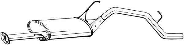 Bakre ljuddämpare Bosal 284-147 BOSAL