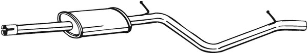 Mittenljuddämpare, Mitt Bosal 284-395 BOSAL