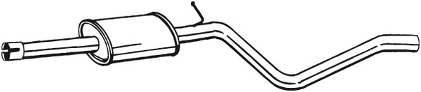 Mittenljuddämpare, Mitt Bosal 284-555 BOSAL