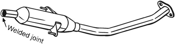 Mittenljuddämpare Bosal 284-573 BOSAL