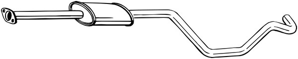Mittenljuddämpare Bosal 284-617 BOSAL
