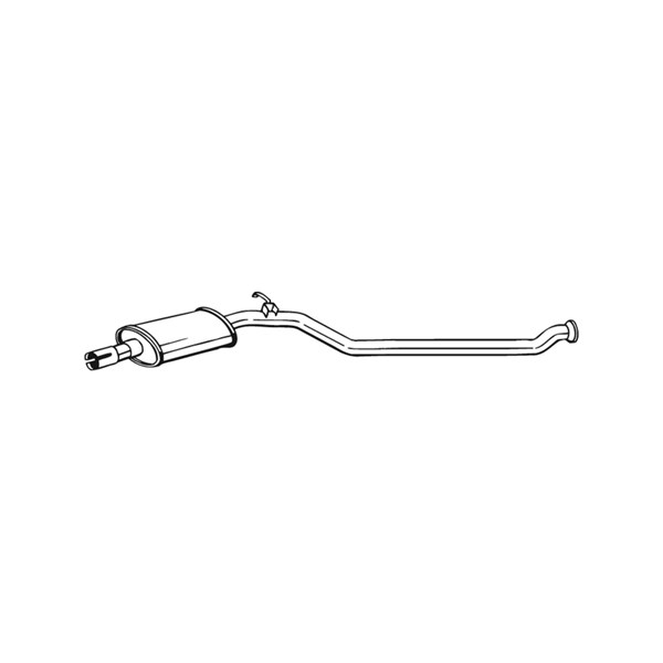 Mittenljuddämpare Bosal 284-619 BOSAL