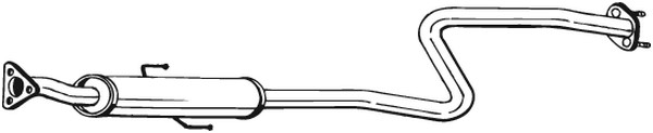 Mittenljuddämpare Bosal 284-731 BOSAL