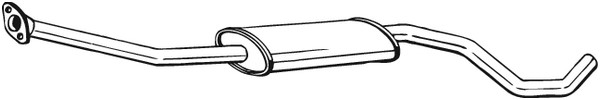 Mittenljuddämpare Bosal 284-925 BOSAL