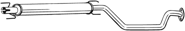 Mittenljuddämpare Bosal 285-117 BOSAL