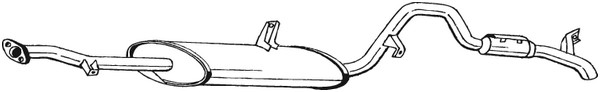 Bakre ljuddämpare Bosal 285-131 BOSAL
