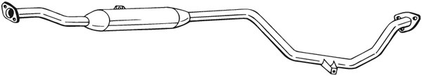 Mittenljuddämpare Bosal 285-275 BOSAL