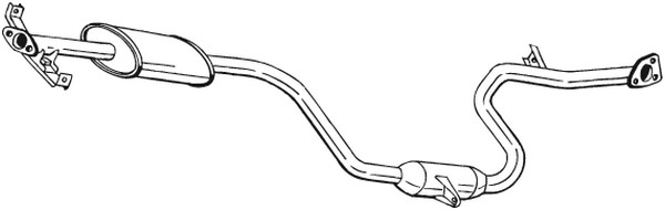 Mittenljuddämpare Bosal 285-279 BOSAL