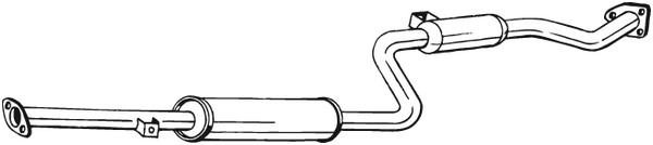 Mittenljuddämpare Bosal 285-303 BOSAL