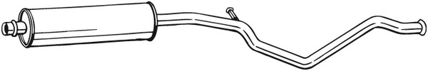 Mittenljuddämpare Bosal 285-325 BOSAL