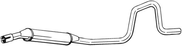 Mittenljuddämpare Bosal 285-381 BOSAL