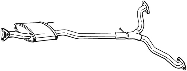 Mittenljuddämpare Bosal 285-387 BOSAL