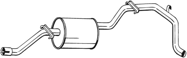Bakre ljuddämpare Bosal 285-413 BOSAL