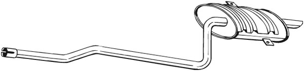 Bakre ljuddämpare Bosal 285-415 BOSAL