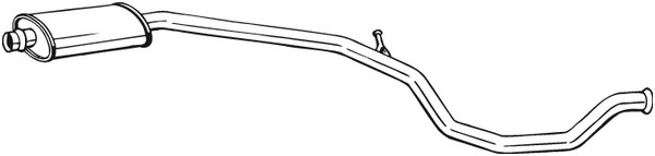Mittenljuddämpare Bosal 285-601 BOSAL