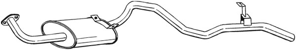 Bakre ljuddämpare Bosal 286-039 BOSAL