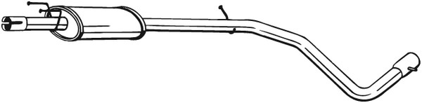 Mittenljuddämpare Bosal 286-115 BOSAL