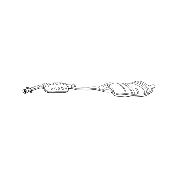 Bakre ljuddämpare Bosal 286-181 BOSAL