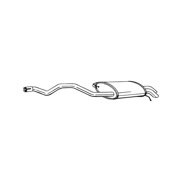 Bakre ljuddämpare Bosal 286-487 BOSAL