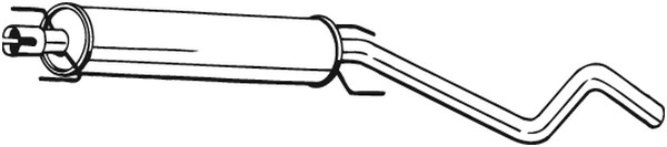 Mittenljuddämpare Bosal 286-743 BOSAL