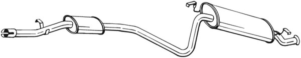 Bakre ljuddämpare Bosal 287-149 BOSAL