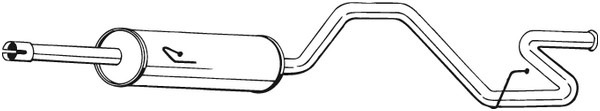 Bakre ljuddämpare Bosal 287-357 BOSAL