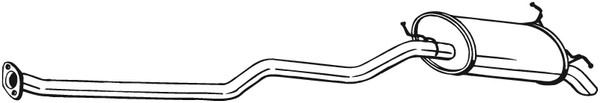 Bakre ljuddämpare Bosal 287-473 BOSAL