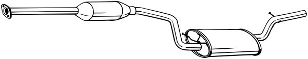Mittenljuddämpare BOSAL