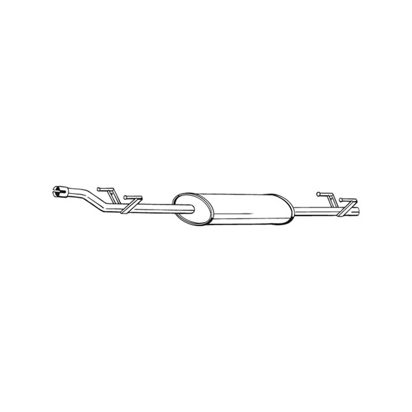Mittenljuddämpare Bosal 288-231 BOSAL