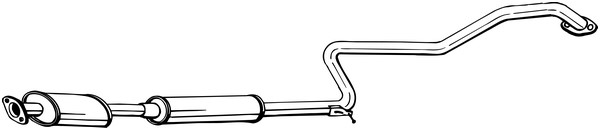 Mittenljuddämpare Bosal 288-577 BOSAL
