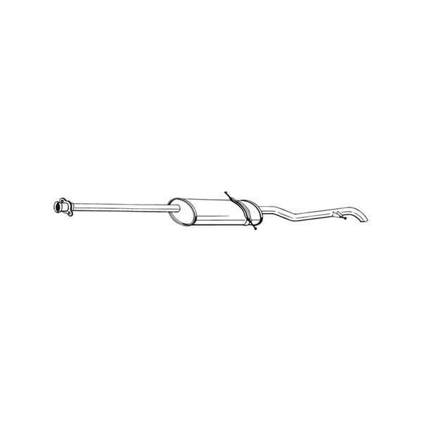 Bakre ljuddämpare Bosal 289-031 BOSAL