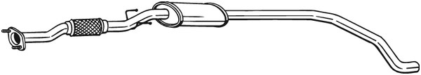 Mittenljuddämpare, Mitt Bosal 289-037 BOSAL