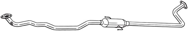 Mittenljuddämpare Bosal 289-043 BOSAL