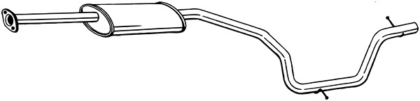 Mittenljuddämpare Bosal 289-449 BOSAL
