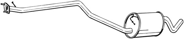 Mittenljuddämpare Bosal 290-089 BOSAL
