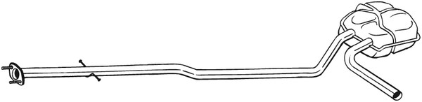 Mittenljuddämpare Bosal 290-093 BOSAL