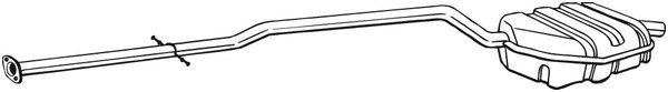 Bakre ljuddämpare Bosal 290-161 BOSAL
