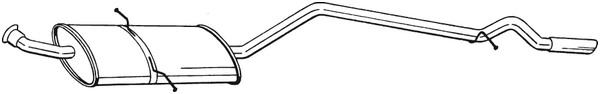 Bakre ljuddämpare Bosal 291-429 BOSAL