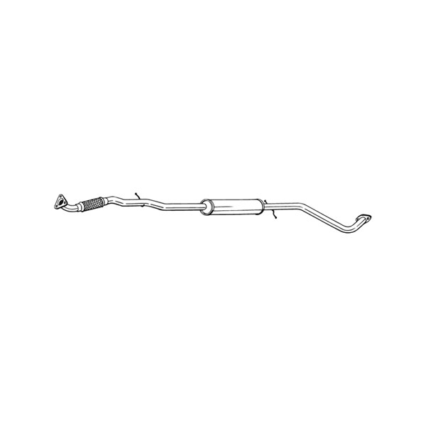 Mittenljuddämpare Bosal 292-005 BOSAL